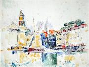 Paul Signac French Port of St. Tropez oil painting on canvas
